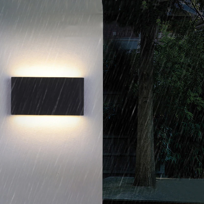 

Modern simple LED waterproof indoor aluminum wall lights for sconce outdoor stair bathroom garden porch bedroom mirror lamp