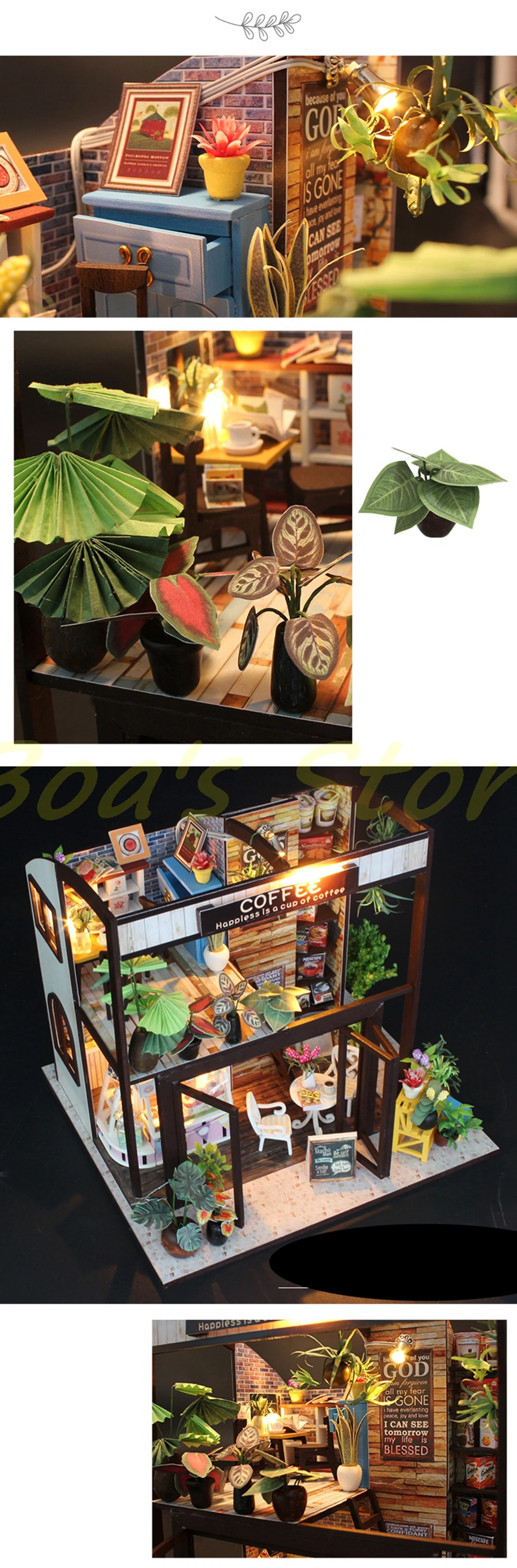 Рождественские подарки Миниатюрная игрушка-головоломка Diy Кукольный дом модель деревянная мебель строительные блоки игрушки подарки на день рождения COFEE House TIMES