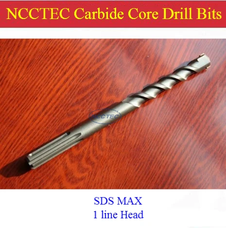 [SDS MAX] 38*350mm 1.52'' NCCTEC alloy wall core drill bits NCP38M350 for bosch drill machine FREE shipping | tile coring pits