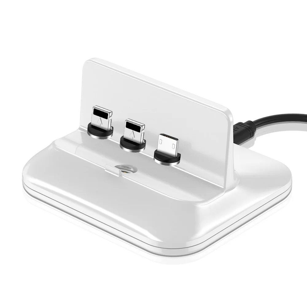 RAXFLY 3 в 1 Магнитный USB держатель для телефона зарядное устройство для Apple Watch док-станция Беспроводное зарядное устройство подставка держатель для iPhone зарядный кронштейн - Тип штекера: White with 3 head