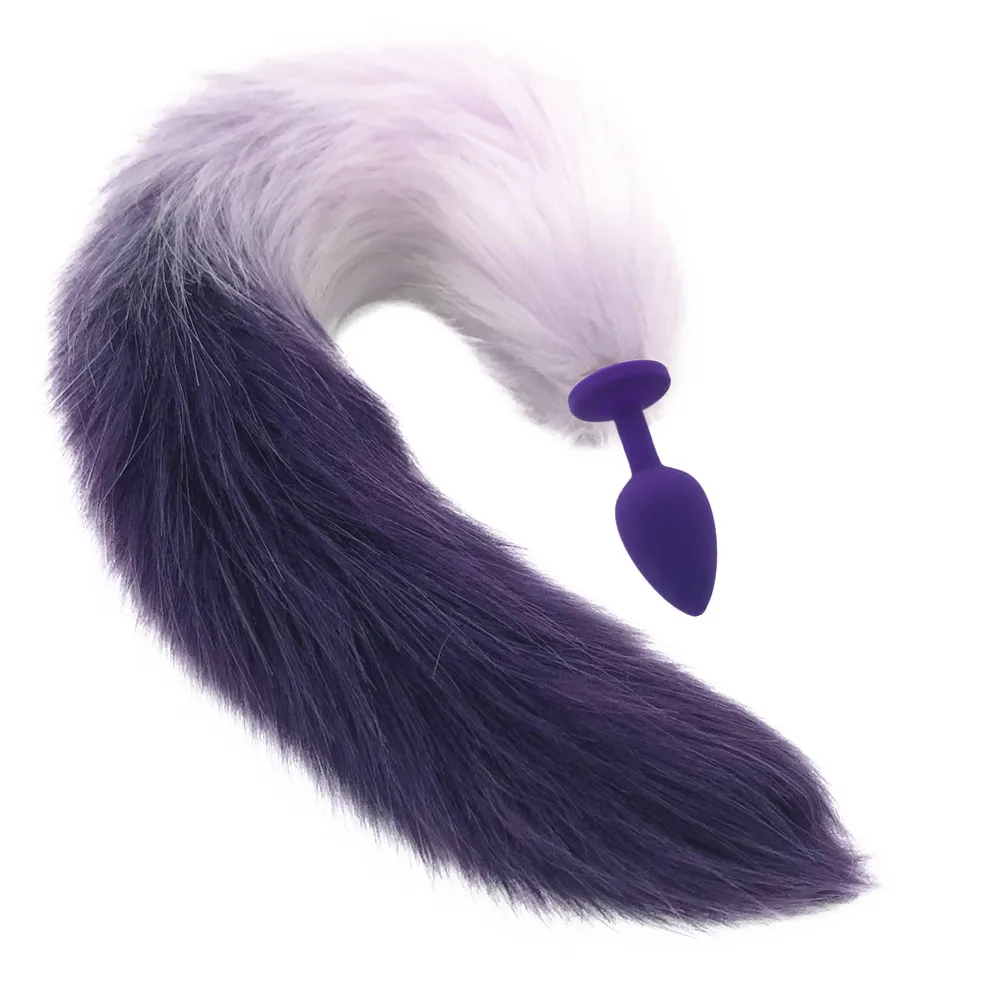 Анальная пробка из нержавеющей стали для взрослых секс-игрушка с имитацией