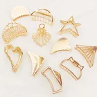 Другие стили, горячая Распродажа, модный металлический стиль, Изысканный Простой и универсальный зажим для волос, однотонные заколки для волос, головные уборы для девочек