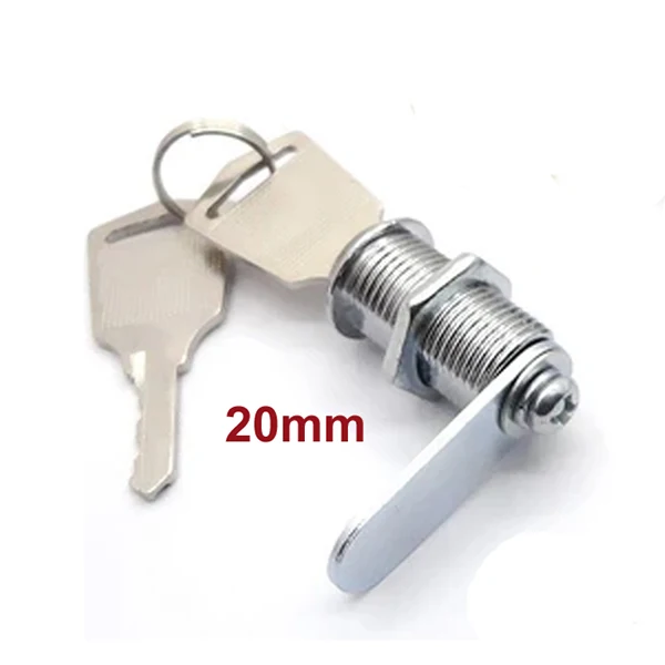 Length 20mm Rarelock диаметр 12 мм с 2 клавишами цинковый сплав легко установленный шкаф ящик мебельный замок a - Цвет: Length 20mm