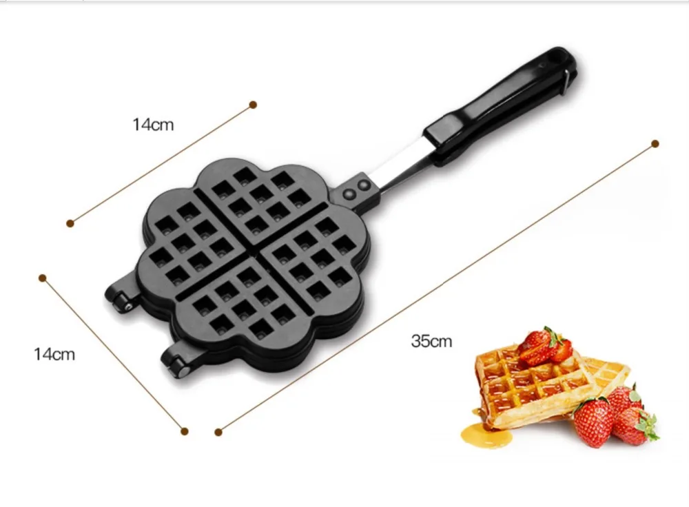 DIY антипригарная металлическая Форма для вафли в форме сердца форма выпечки