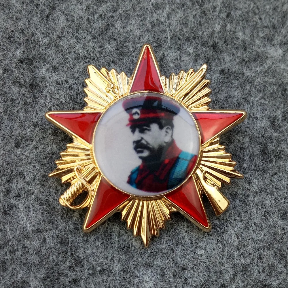 CCCP Сталин металлический значок, Россия креативная брошь для одежды, советский орден патриотической Войны Рюкзак медаль