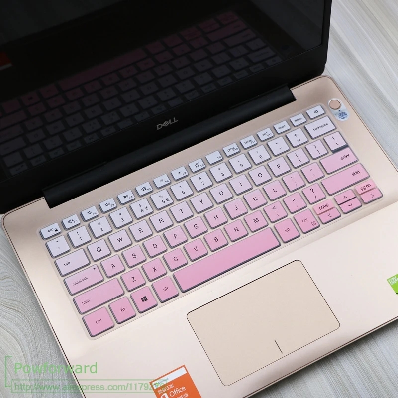 fadepink Силиконовая клавиатура для ноутбука Dell Vostro 13 5000 5390 13-5390 13,3 ''/для Dell XPS 15 9575 XPS15-9575 15-9575 15,6'' - Цвет: fadepink