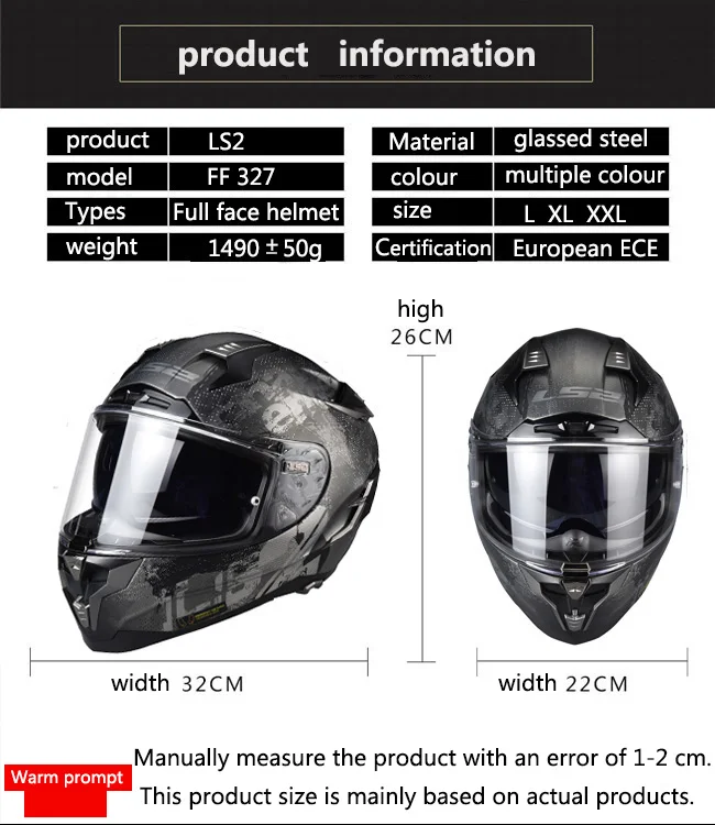 LS2 FF327 Challenger Стекловолоконный мотоциклетный шлем с двойными солнцезащитными линзами, Полнолицевые гоночные мотошлемы, противотуманные линзы, одобрено ECE
