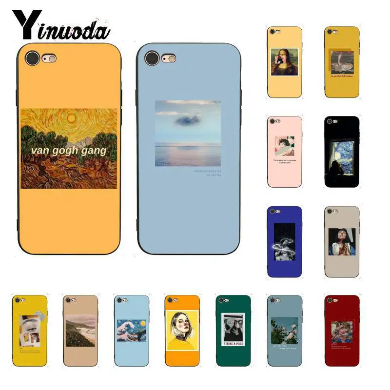 Чехол для телефона Yinuoda с рисунком Дэвида Ван Гога Моны Лизы iPhone 8 7 6 6S 6Plus X XS MAX 5 5S SE