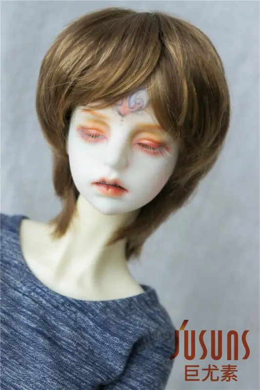 JD192 1/3 модный короткий синтетический мохеровый парик SD BJD кукла парик природа мальчишеский 8-9 дюймов аксессуары для кукол