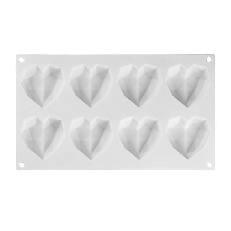 Силиконовые формы 8 Holte Diamond Leuke силиконовая форма Voor Spons Broodjes мусс десерт Bakvormen