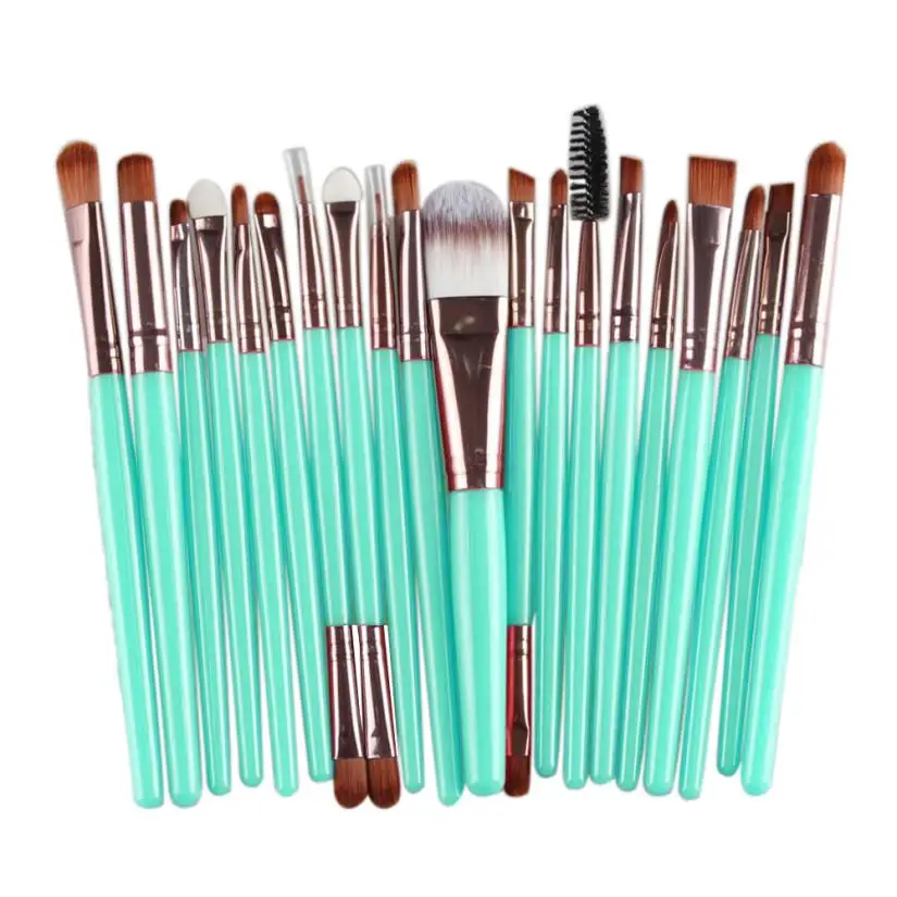 

20 pcs Makeup Brushes sets foundation Wooden handle makeup brushes kits pro brushes maquiagem Dropship Feb.26