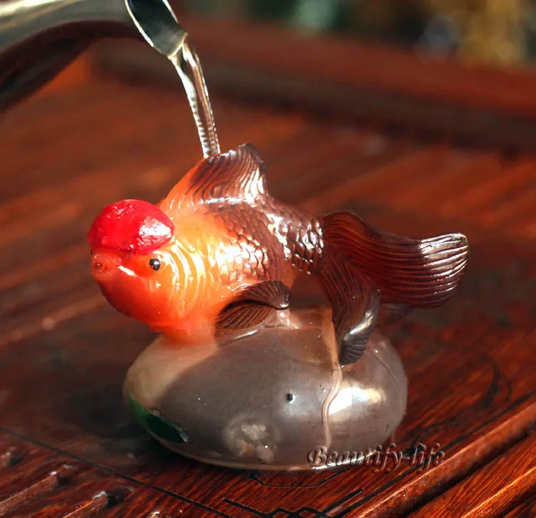 Новый модный подарок аллохроический талисман Золотой рыбок фэн шуй чайный