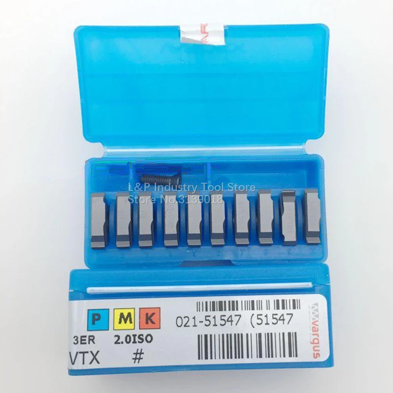 Новый оригинальный Vargus Vardex 3ER 2.0ISO VTX резьбовые карбидные вставки 2 0 ISO режущее