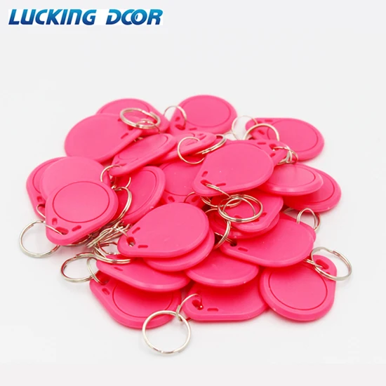 Pink 1 lot 100pcs LUCKING дверь 100 шт./лот 13,56 МГц IC M1 брелоки метки контроля доступа RFID ключ искатель карты жетон посещаемость управление брелоком - Цвет: Pink 1 lot 100pcs