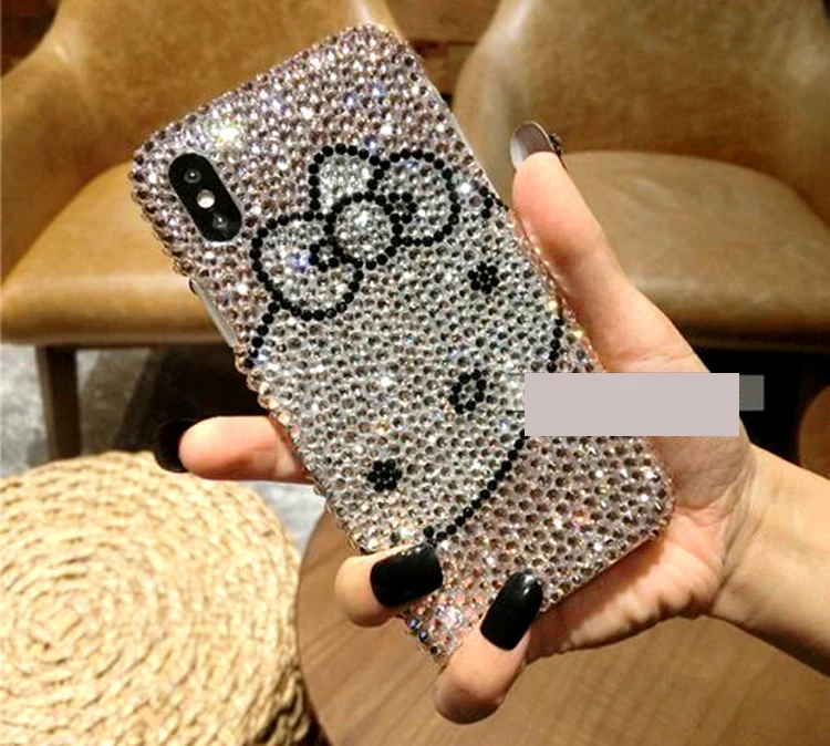 For Nokia 3 5 6 8 9 2018 Hello kitty Full Rhinestone Case Diamond cove |