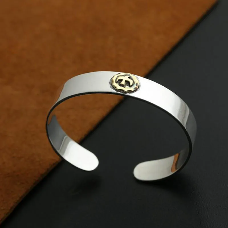 Женский винтажный браслет из серебра 100% пробы|bangle cuff bracelet|bracelet slapbangle men |