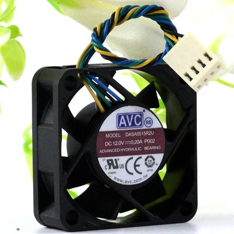 Для AVC DASA0515R2U 45*45*15 мм 12 В 0.20A 4 контактный ШИМ охлаждающий вентилятор|Кулеры и