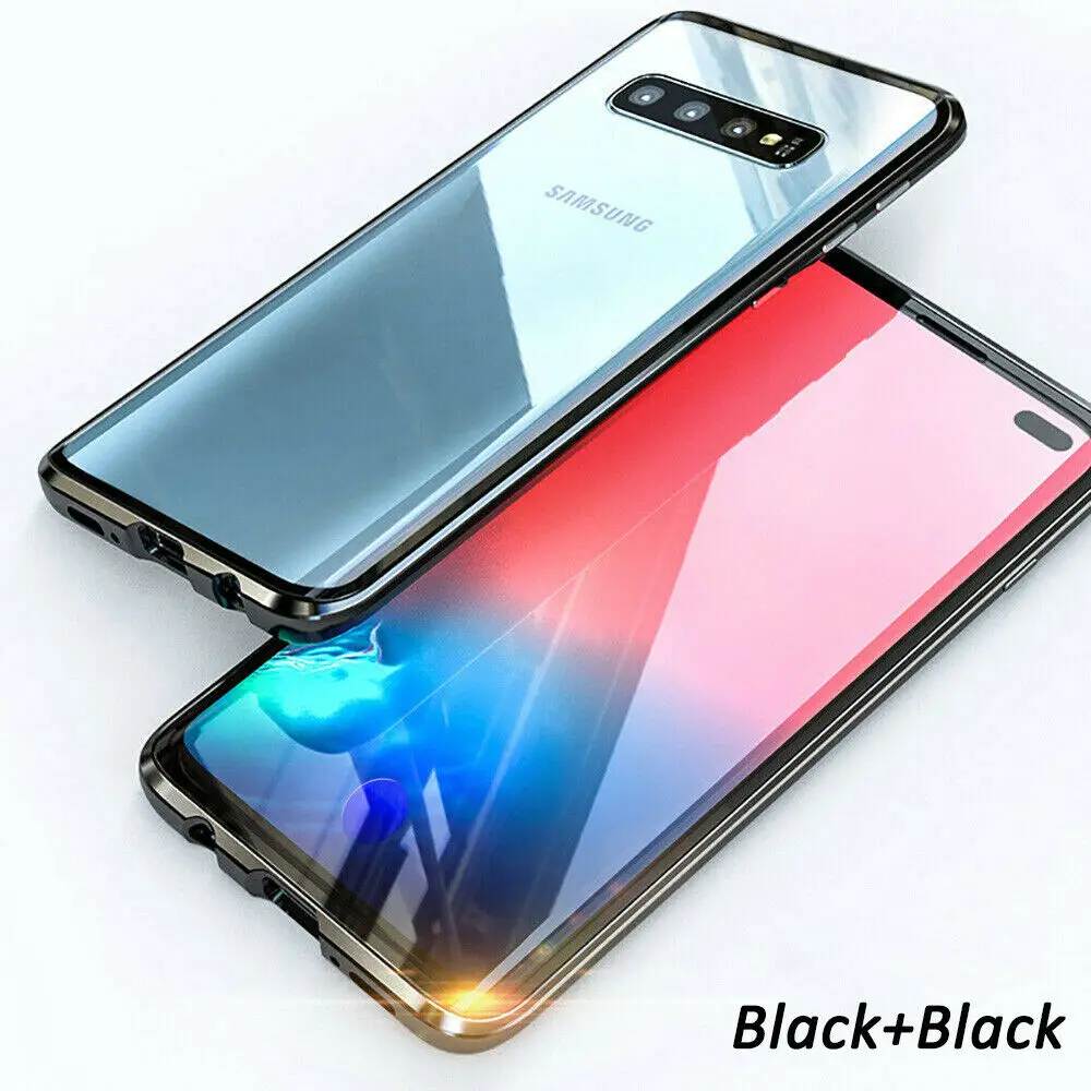 Для samsung Galaxy S10 S9 S8 плюс S10E Note 9 8 360 градусов Экран протектор стеклянный магнит чехол для мобильного телефона для iPhone 8 7 Plus X XS Max XR