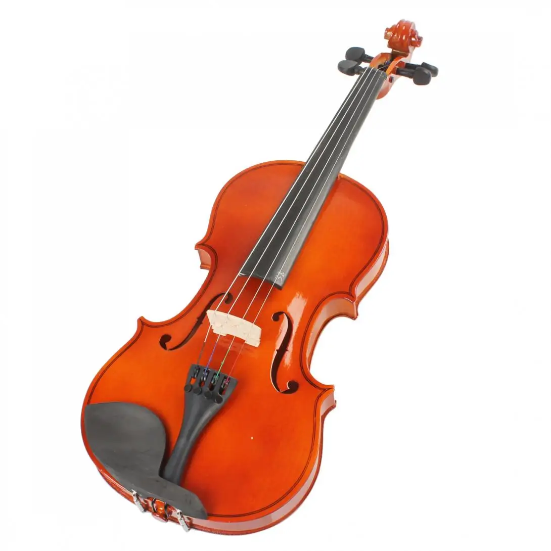 4 / 4 Full Size Natural Acoustic Violin Fiddle with Case & Bow & Rosin for Violin Beginner enlarge