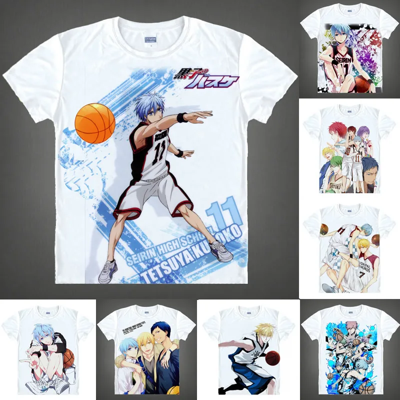 Футболка Coolprint с рисунком аниме футболки для баскетбола Kuroko в разных стилях