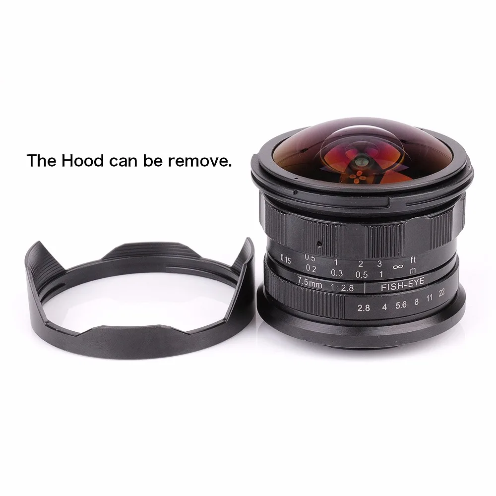 Супер широкоугольный объектив для камеры Fujifilm FX XT10 XT2 новый APS C 7 5 мм F2.8|lens for