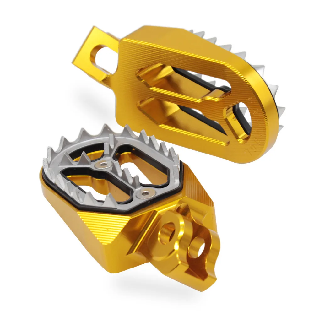 Алюминий CNC мотокросса Dirt Bike Pit Peg педаль подножки для Suzuki RMZ 250 450 RMZ250 2010 2011 2012 2013 2014