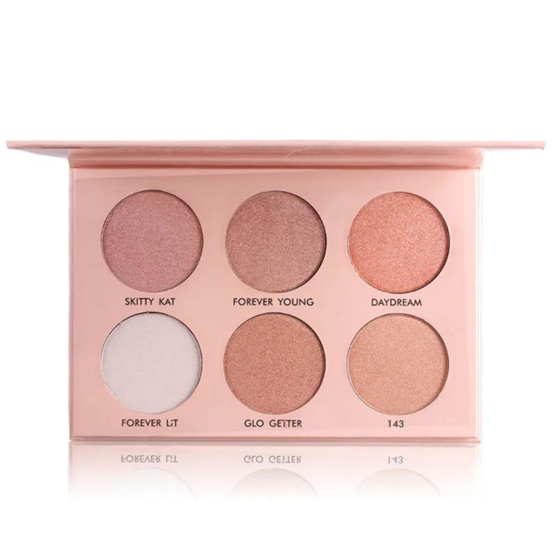 MISS ROSE Pro Face Powder Contour Make Up Pigment 6 Color White Gold Nude Shimmer Mineral Makeup Highlight Palette | Красота и