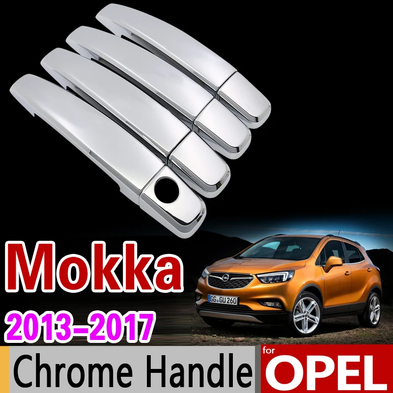 Комплект хромированной обшивки ручки для Opel MOKKA 2013 2017 Mokka X Vauxhall Buick Encore 2014 2015 2016