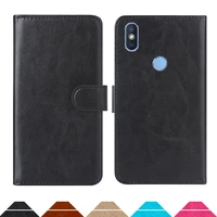 luxury wallet case for doogee bl5500 lite pu leather retro flip cover magnetic fashion cases strap