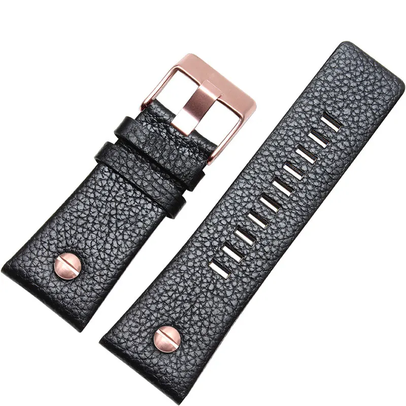Универсальный кожаный ремешок для часов наручных BraceletDZ7314 DZ7256 24 26 28 30 мм с