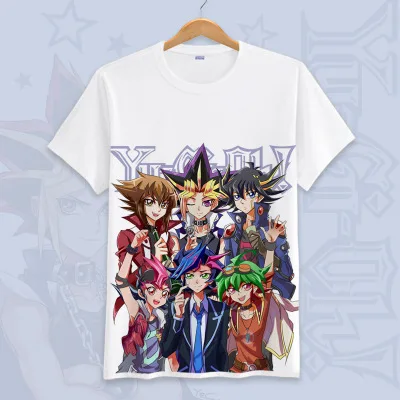 Ю-Ги-ой! Yu Gi Oh Косплей летние футболки унисекс с короткими рукавами мультфильм футболки Топы больших размеров - Цвет: 25