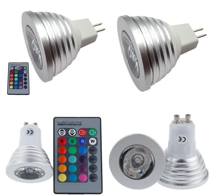 Низкая цена E27 E14 LED RGB лампа AC110V 220V 5W точечное освещение с регулируемой яркостью