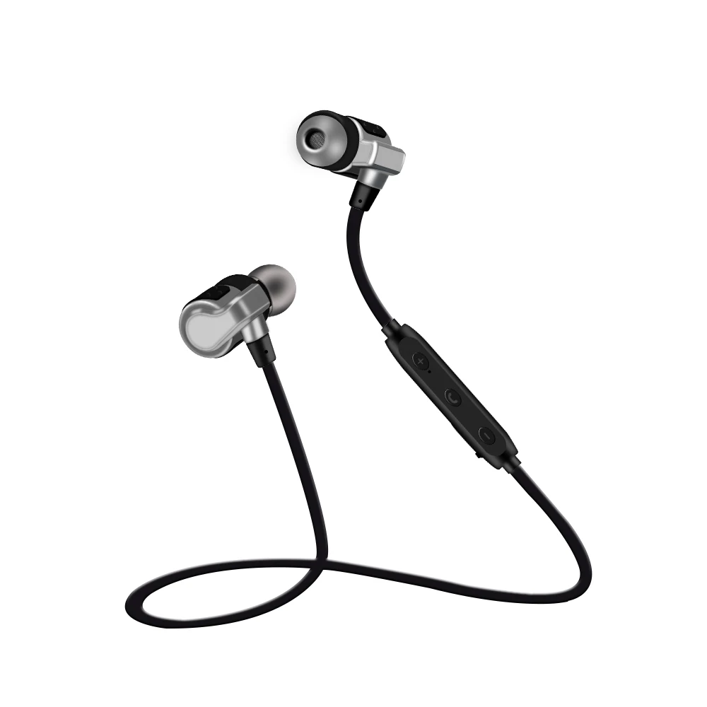 ALWUP UP-LXA, магнитные Bluetooth наушники, стерео Спортивные Беспроводные наушники с микрофоном для xiaomi, bluetooth-гарнитура 6 H, время прослушивания музыки - Цвет: Серый