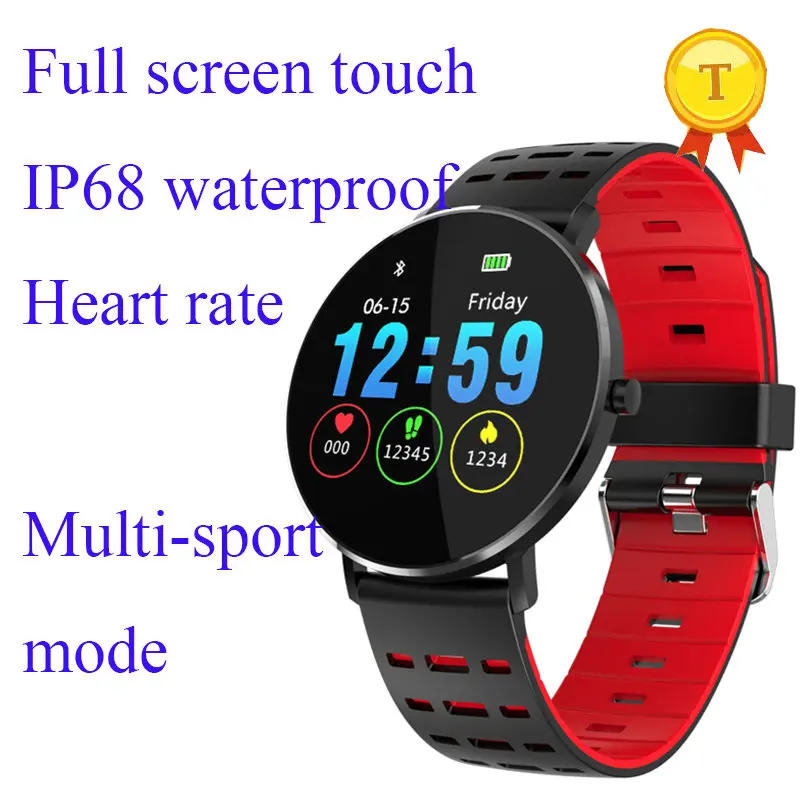 

New Smart watch Full Screen Touch IP68 Professional Waterproof Heart Rate monitoring Multi-sports mode smartwatch wristwatch