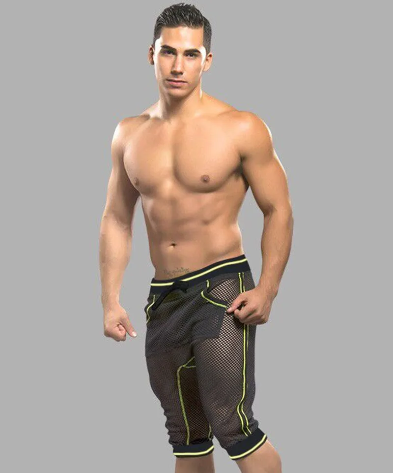

Men Harem Shorts Male Home Short Clothes Mens Mesh Short Men's Sexy Casual Shorts