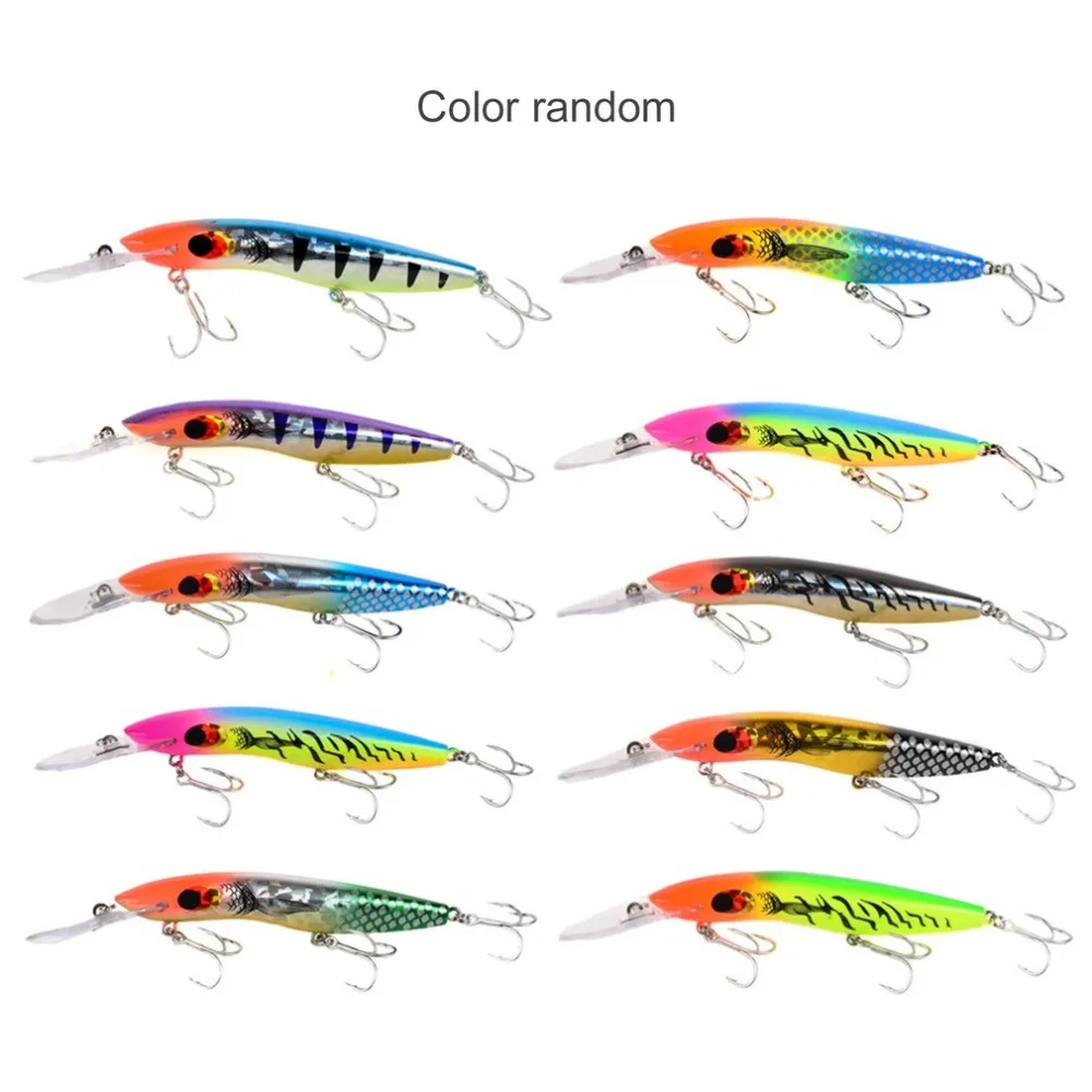 Bright Colorful 16cm 26g Hard Bait Mini Fishing Lures Tackle 3D Fish Eye Hook Color Random Delivery | Спорт и развлечения