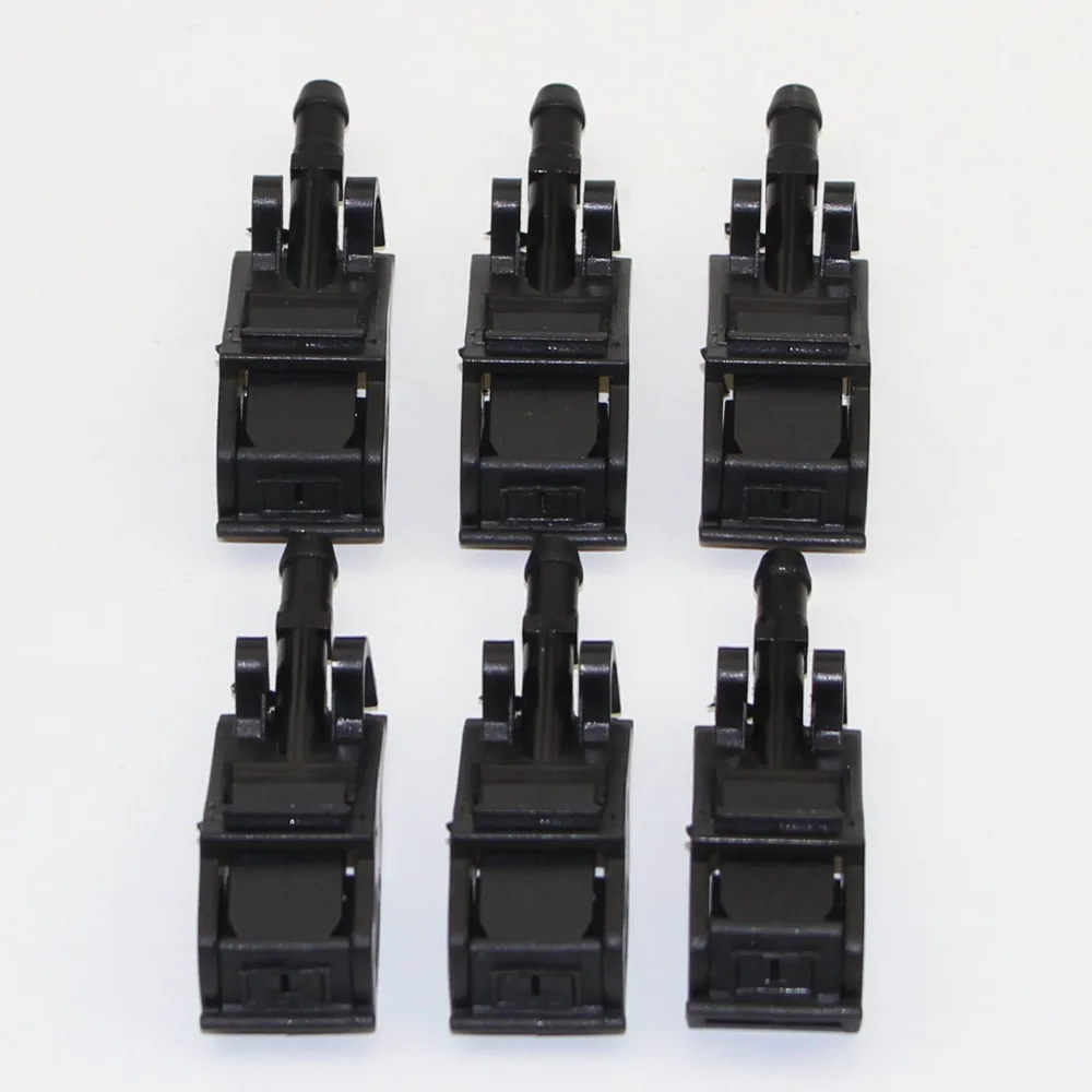 6pcs Front Windshield Wiper Water Spray Cleaning Nozzle 6RD 955 985 6RD955985 For VW Jetta Passat B5 Golf Eurovan T4 Polo Bora - купить по