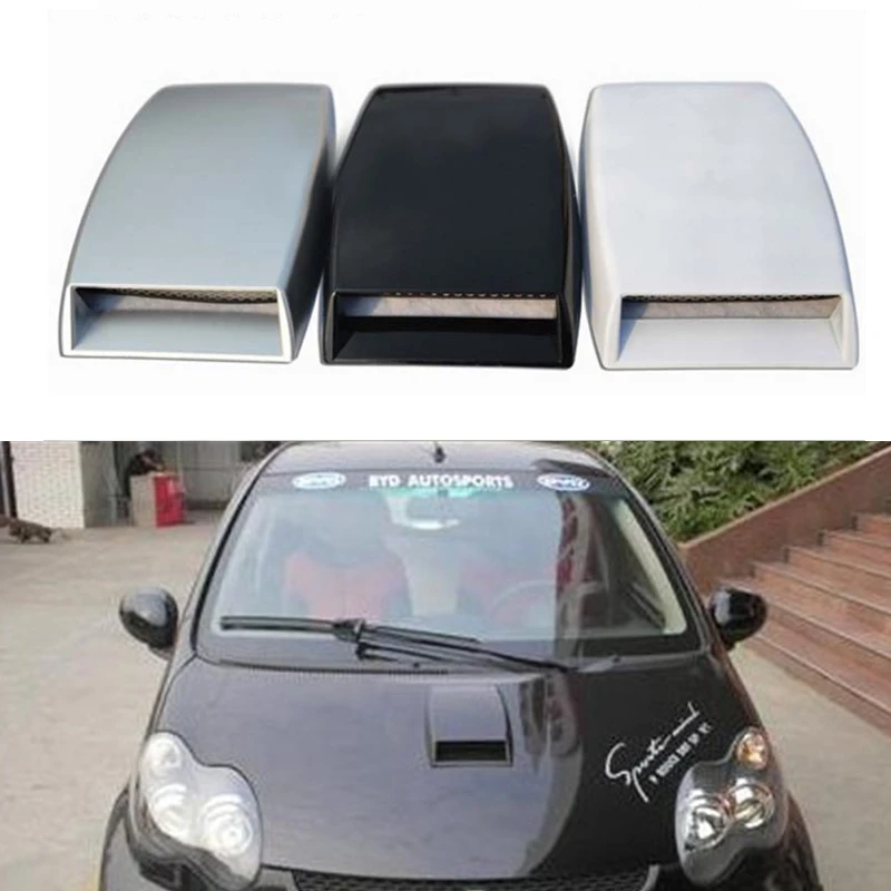 

3 цвета Стайлинг автомобиля Универсальный декоративный воздухозаборник впускной клапан турбо крышка вентиляционная крышка колпачок сереб...