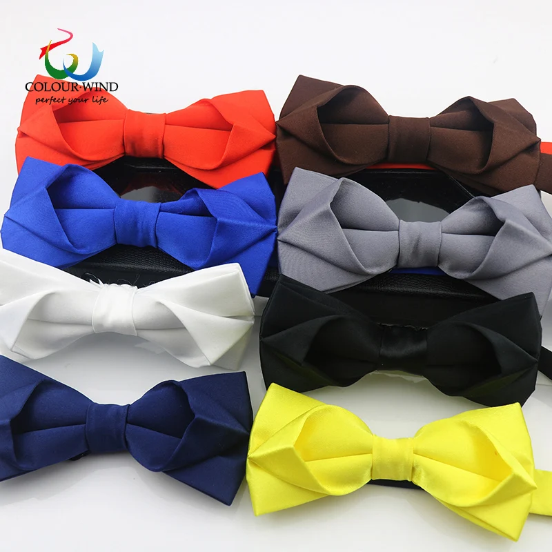 

Новый стиль, клетчатые галстуки-бабочки для жениха, мужские однотонные повседневные Галстуки для мужчин 12*6 см, одноцветные галстуки-бабочк...