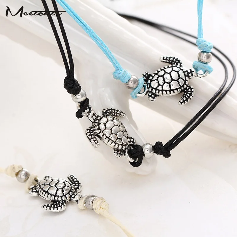 Meetcute ummer женские браслеты богемные Многослойные Бусины в виде черепахи браслет