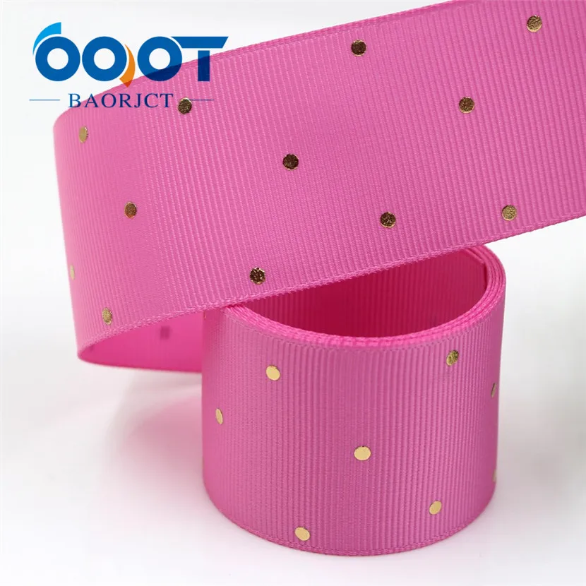 I-19407-871 OOOT BAORJCT I-19407-862, 38 мм, 10 ярдов сплошной цвет точка горячего тиснения корсажные ленты, лук колпачок DIY аксессуары украшения - Цвет: I-19407-871