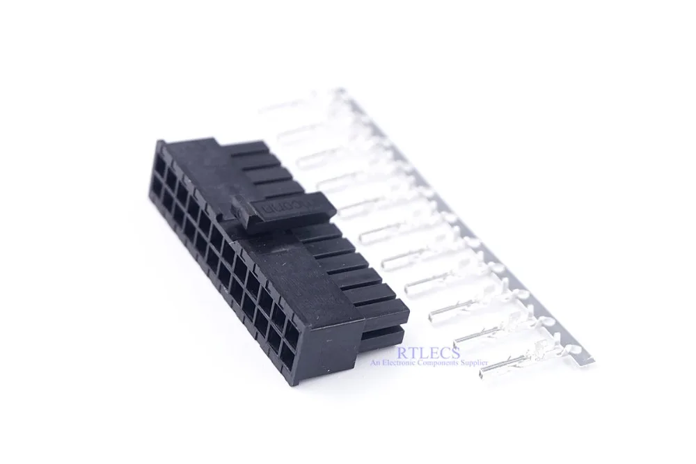 2 шт. Micro-Fit 3,0 колодка разъема корпус 2x12 Pin 24 схемы Мужской оболочки питания для GSM модуля Cinterion aka Siemens TC65