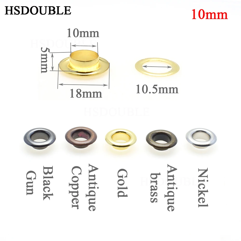 Металлические люверсы 200 шт./упак. 10 мм 13 для кожевенного ремесла скрапбукинга