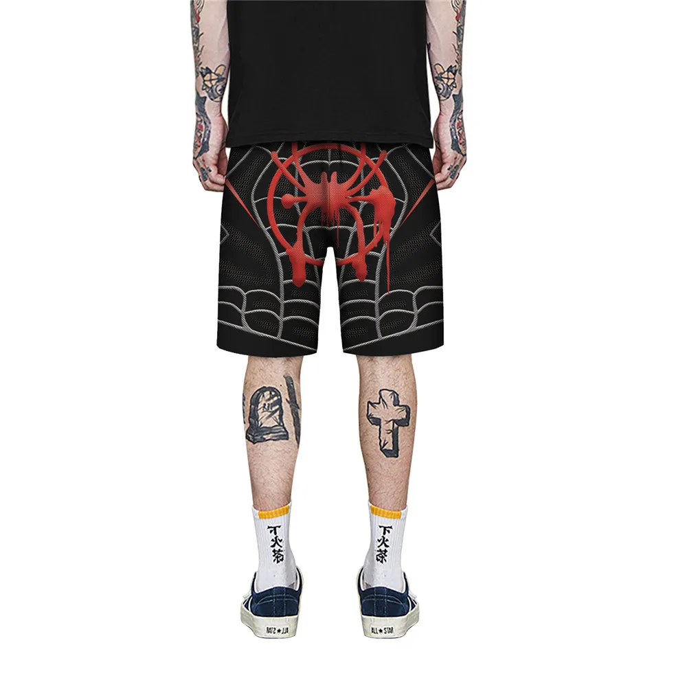 Человек-паук: Человек-паук-стих Косплей герой-воин 3D Печатные Брюки мужские