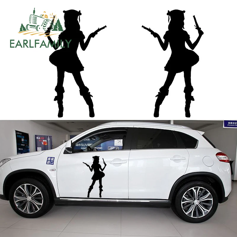 EARLFAMILY 2 шт. красивая девушка держит средневековый пиратский пистолет забавные