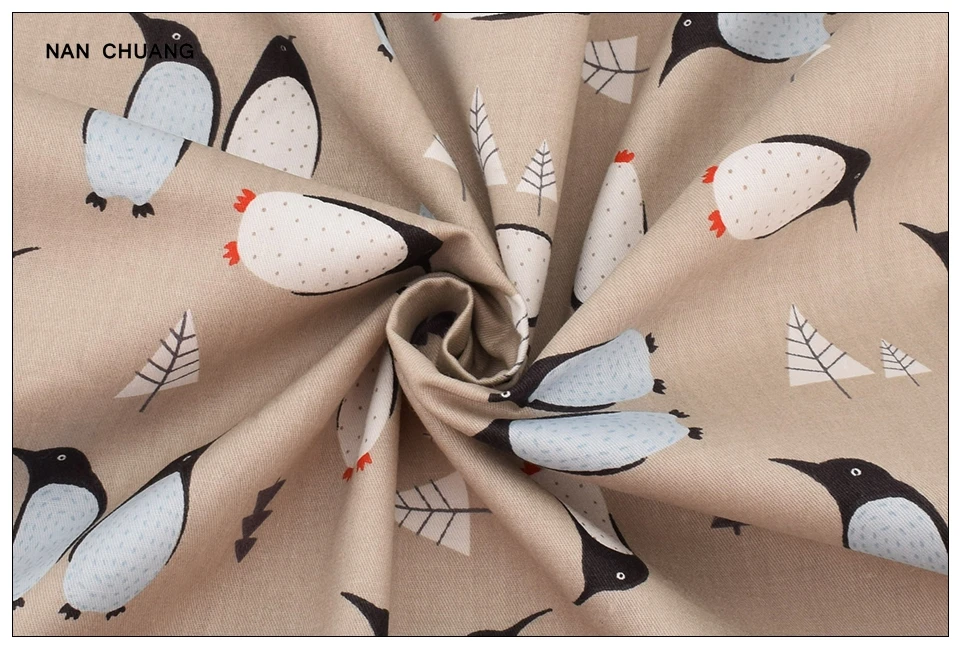 Nanchuang Fox, 6 шт./лот, Лоскутная хлопковая ткань для детей и малышей, кукольный чехол, постельные принадлежности, сделай сам, шитье, стеганное одеяло, жировые кварталы, материал