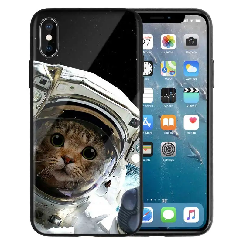 10 Забавный чехол с изображением космонавта любви Луны астронавта для iPhone X 7 6 6S 8 Plus, чехол для iPhone 11 11Pro XS MAX XR 7+ 8+ чехол из закаленного стекла - Цвет: 10