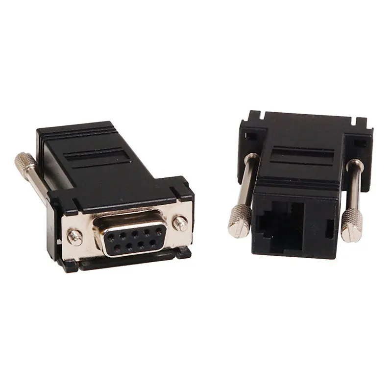 DB9 Женский к RJ45 8P8C модульный разъем адаптера | Компьютеры и офис