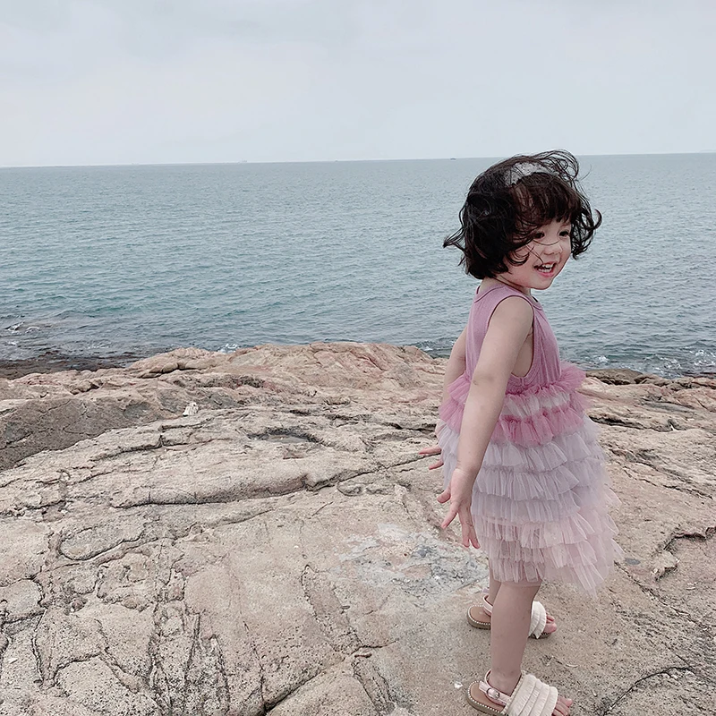 Girl's Summer dress Screen Splicing Cake Princess Tutu Dress Girls Dresses For Party And Wedding | Детская одежда и обувь