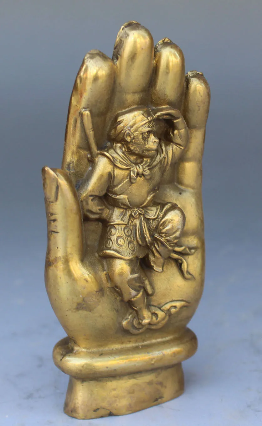 

Китайская Бронзовая скульптура sun wukong в искусственной стрелке